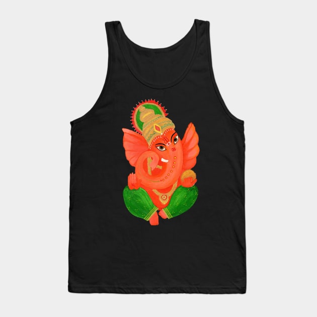 Ganesh/ Ganesha artwork - Indian elephant god Tank Top by HariniArts